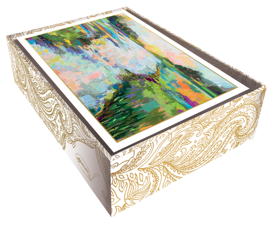 WATERCOLOR BLANK BOXED NOTE CARDS