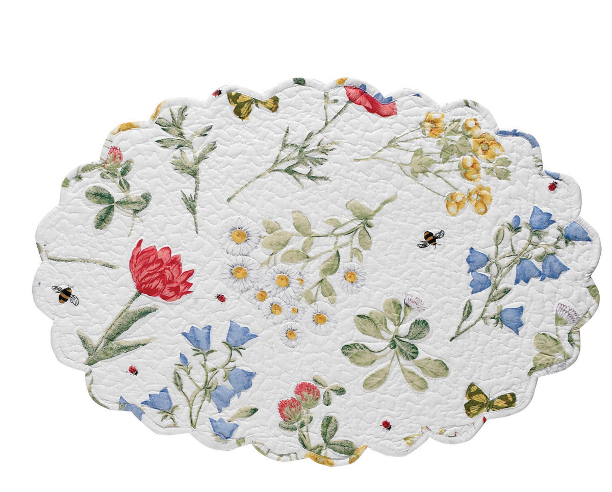 Placemat Wildflower Oval