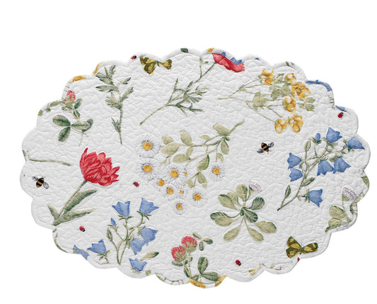 Placemat Wildflower Oval