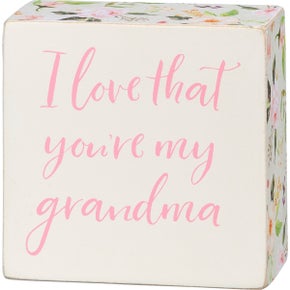 My Grandma Box Sign
