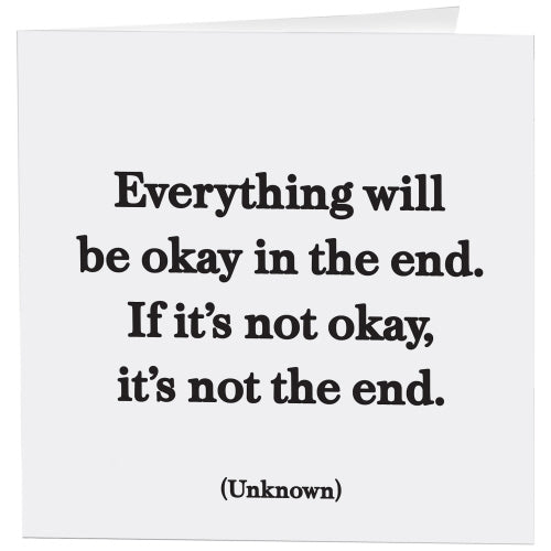 Everything Will Be Okay Card