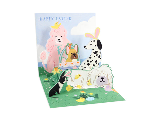 Easter Pups Pop Up Card