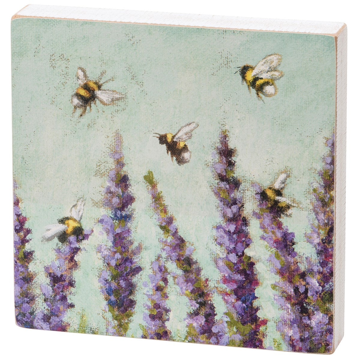 Lavender Block Sign 6X6