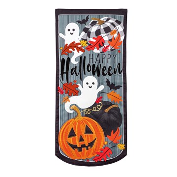 HAPPY HALLOWEEN Linen Garden Flag