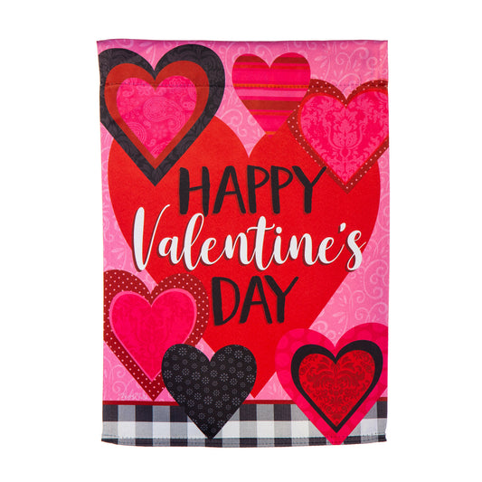 VALENTINE HEARTS GARDEN FLAG