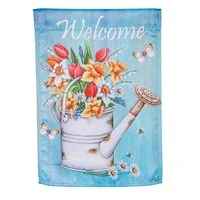 Welcome Flowers GARDEN FLAG