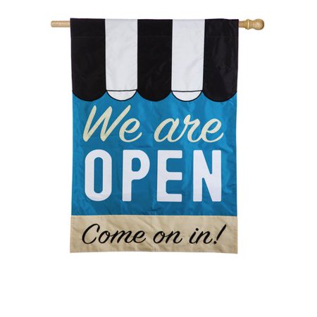 WE ARE Open HOUSE Applique Flag