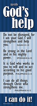 GOD'S HELP Bookmark Pack 10