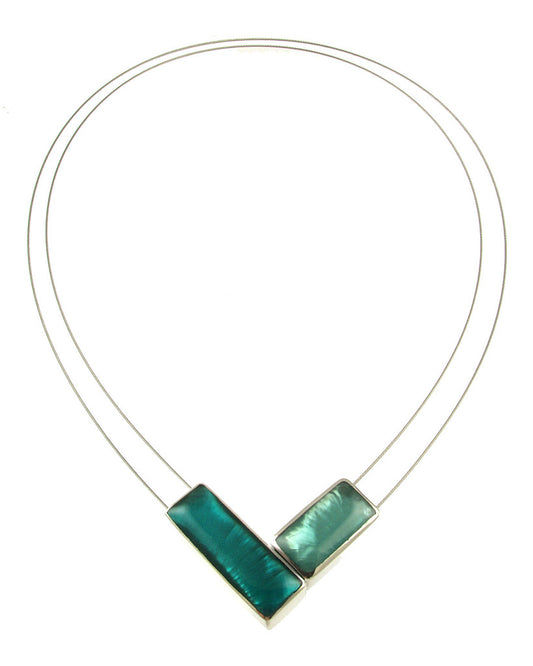 Mermaid Green Magnetic Pendant Necklace