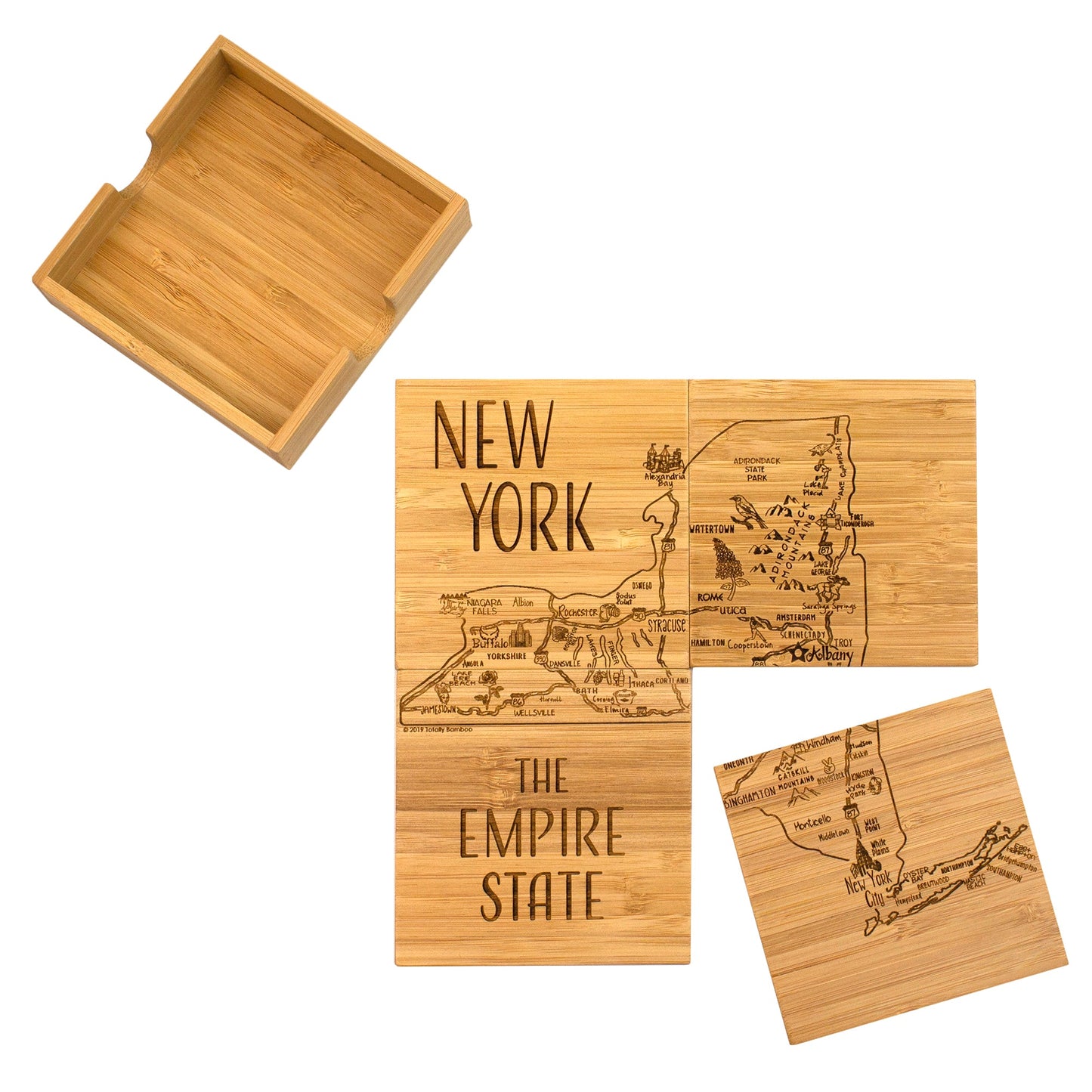 COASTERS Set 4 NY Puzzle