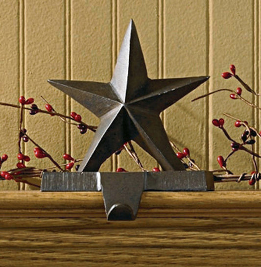 Iron Star Stocking Hanger