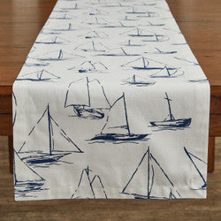 Sailboats 13X54 Runner White