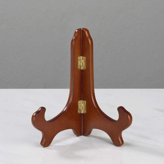 7" Walnut Plate Stand