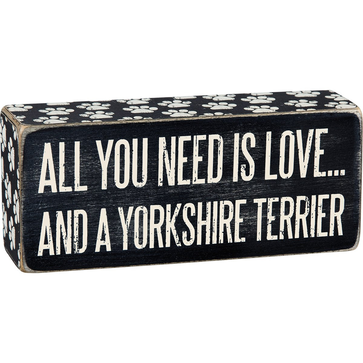 Love and A Yorkie Box Sign
