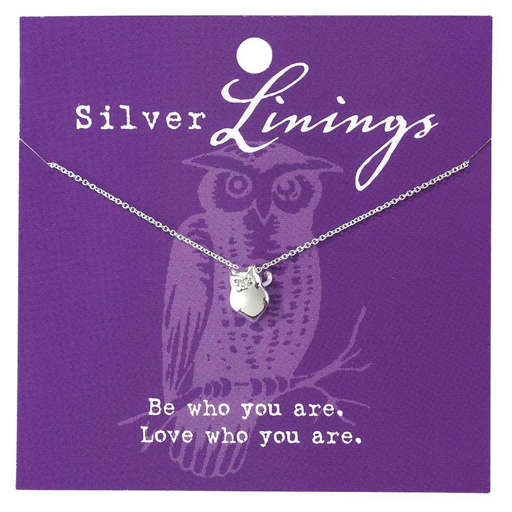 Owl 16" Silver Plated Necklace