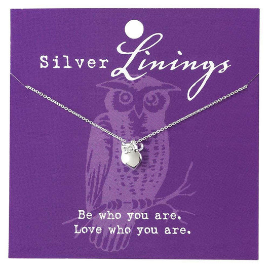 Owl 16" Silver Plated Necklace