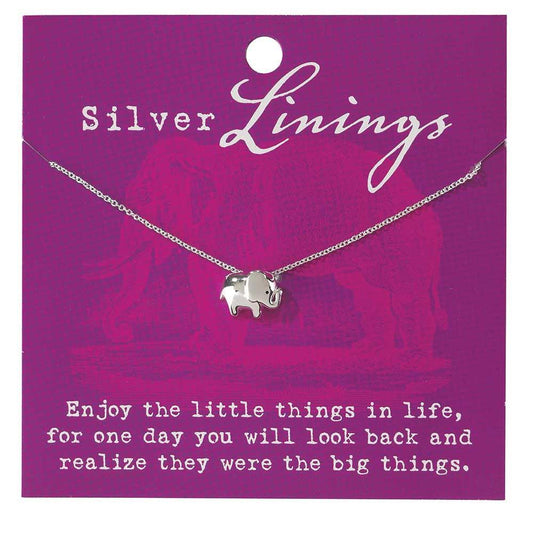 Elephant 16" Silver Plated Necklace