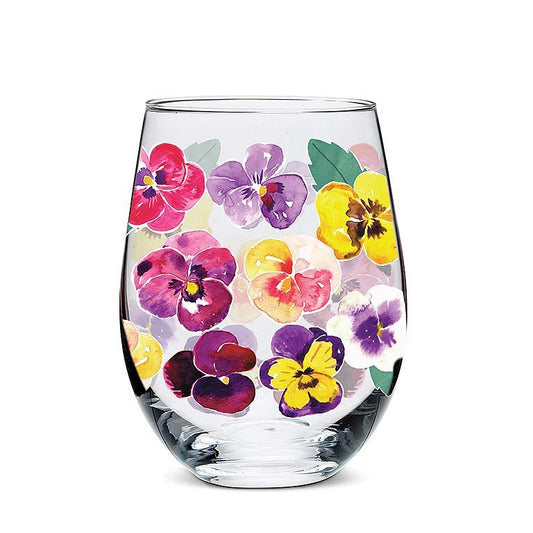 PANSY STEMLESS WINE GLASS