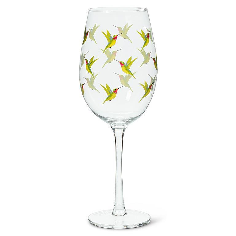 Hummingbird Wine Glass 14OZ