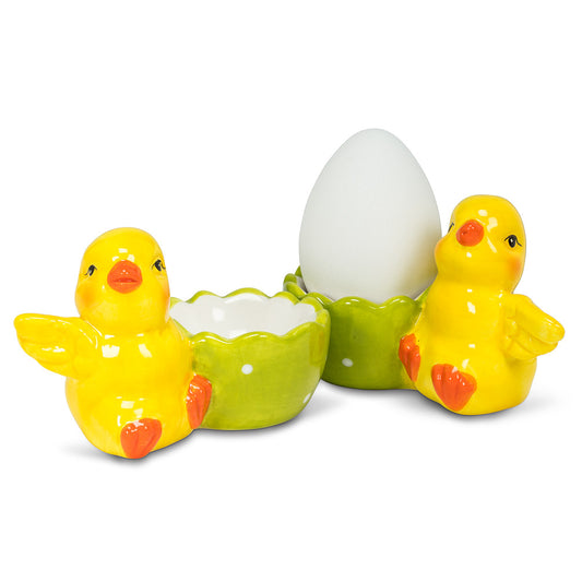 Flapping Chick Egg Cup - Asorted