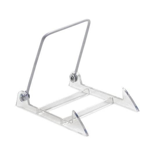 4.5" Clear & White Folding Display Stand