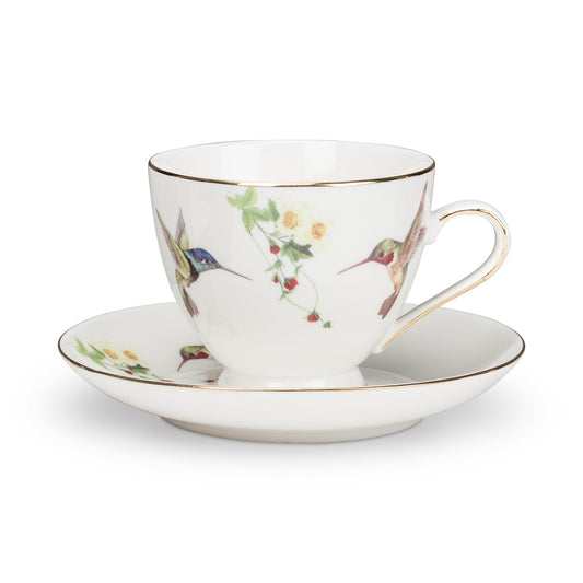 Hummingbird teacup & Saucer