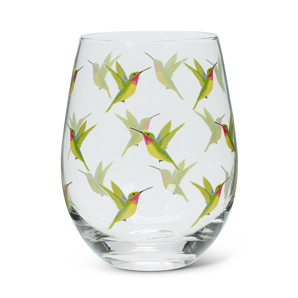 Hummingbird Stemless Wine Glass 14OZ