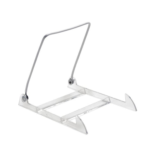 7.2" Clear & White Folding Display Stand