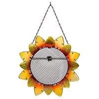 Sunflower Glass Bird Feeder