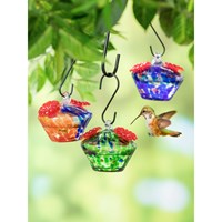 Green Speckle Hummingbird Feeder