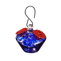 Blue Speckle Hummingbird Feeder
