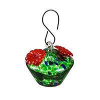 Green Speckle Hummingbird Feeder