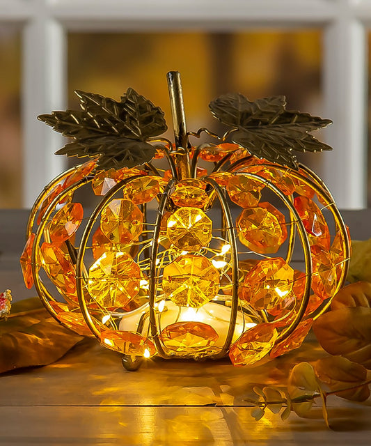 Large Orange Light-Up Pumpkin D?cor