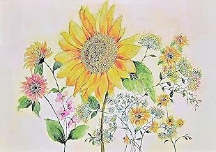 Watercolor Sunfllower Note Cards
