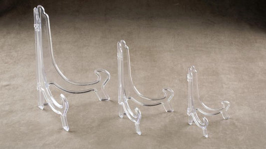 7" Clear Plate Stand