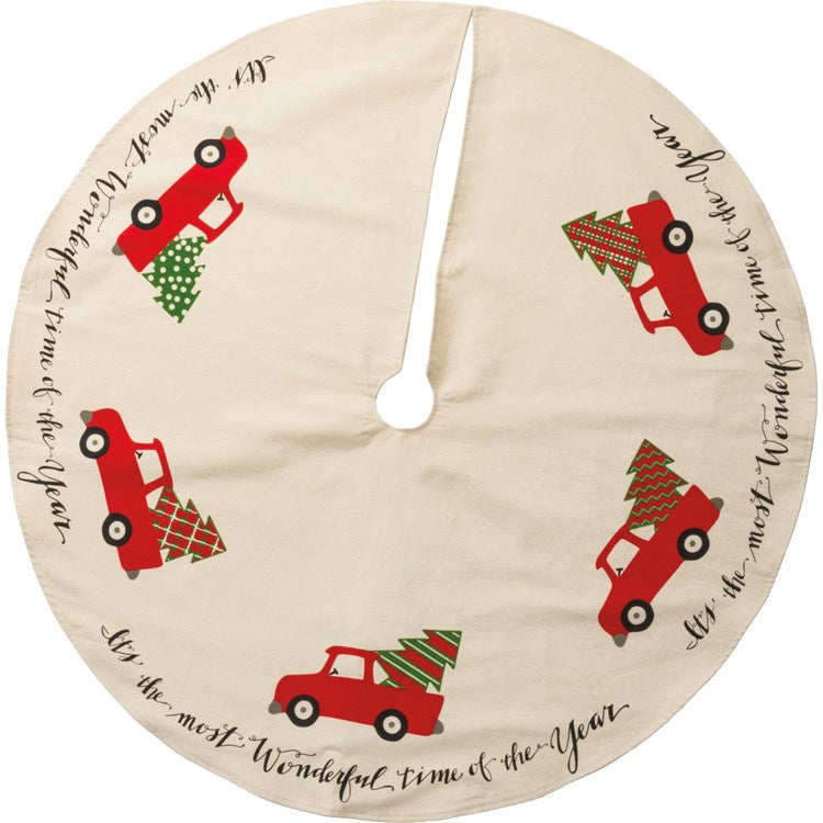 Red Truck Tree Skirt