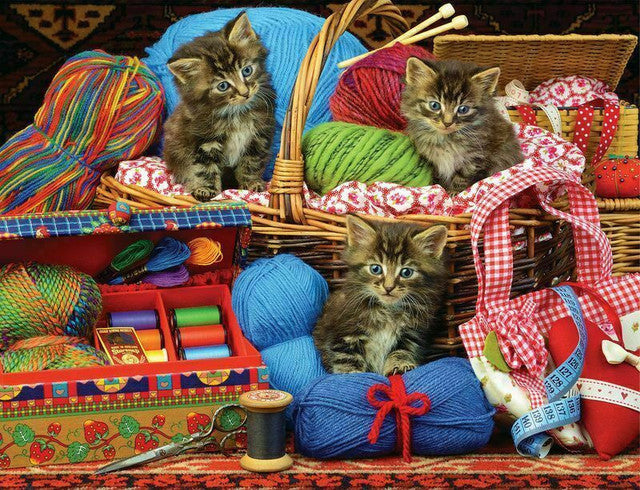 Sew Cute Kittens 500PC Puzzle