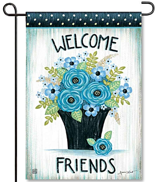 WELCOME FRIENDS Garden Flag