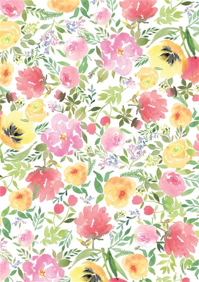 SPRING FLORAL WRAPPING PAPER