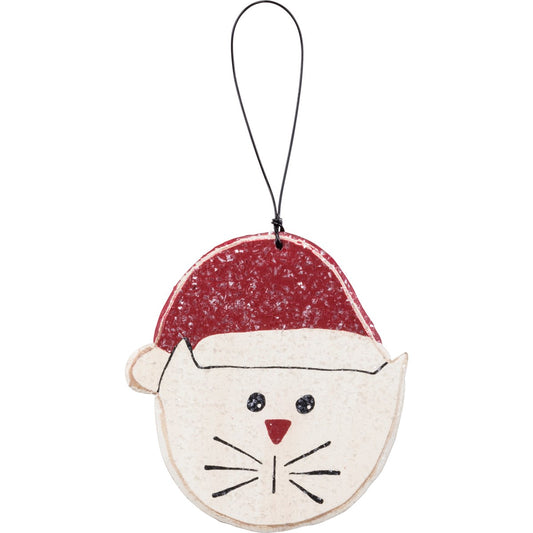 *Cat Head Wood Ornament