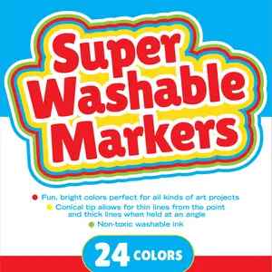 Super Washable Markers 24 Colors