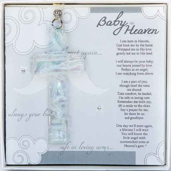 Baby in Heaven Mosaic Cross