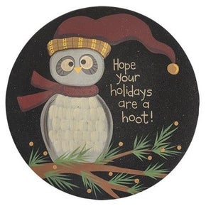 HOLIDAY OWL Plate