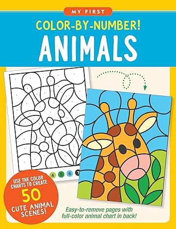 My First Color By Number Animals