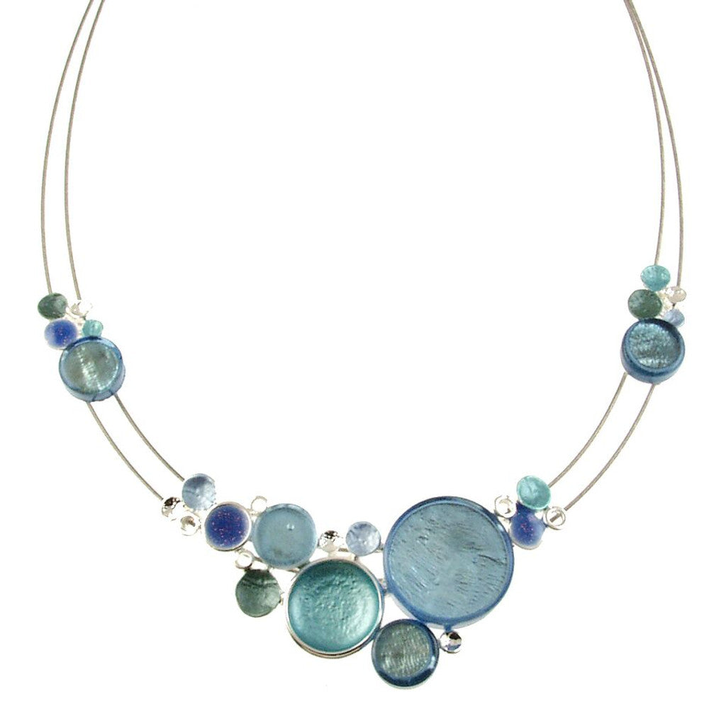 Multi-Dots Necklace Blue