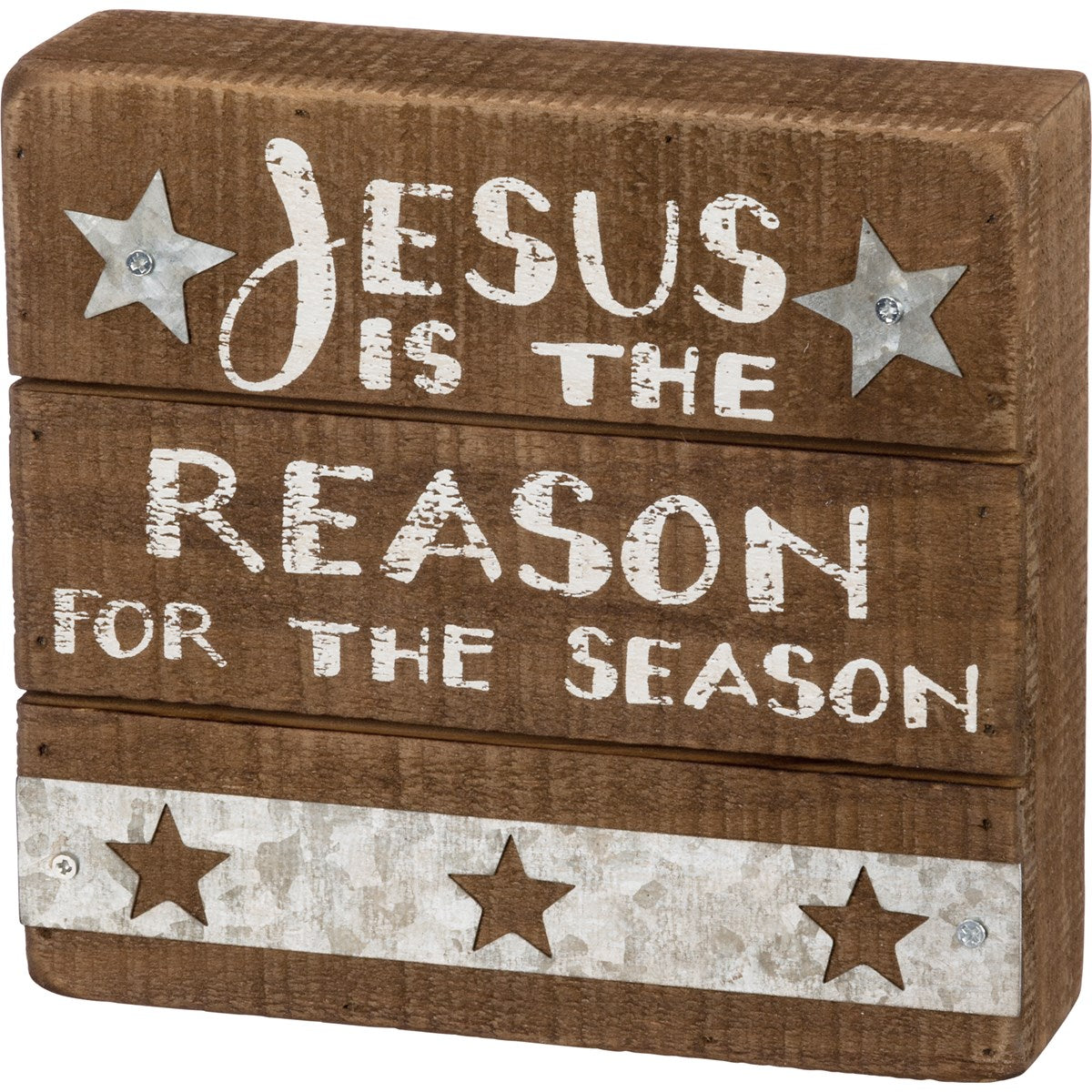Jesus Is the Reason Slat Box Sign