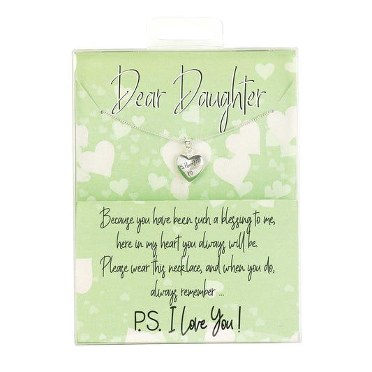 PS I LOVE YOU DAUGHTER 18" NECKLACE