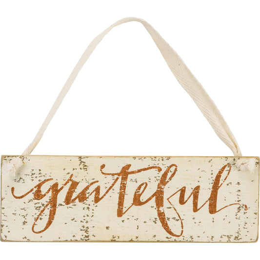 Grateful Slat Sign