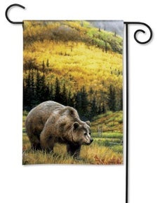 Grizzly Bear Garden Flag
