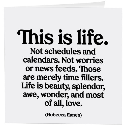 This Is Life Card